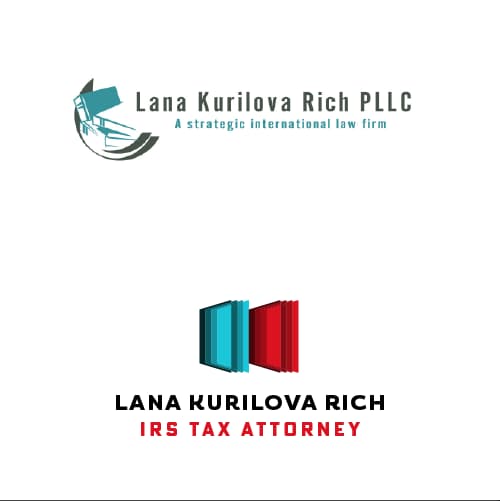 Lana Kurilova Rich logo design.