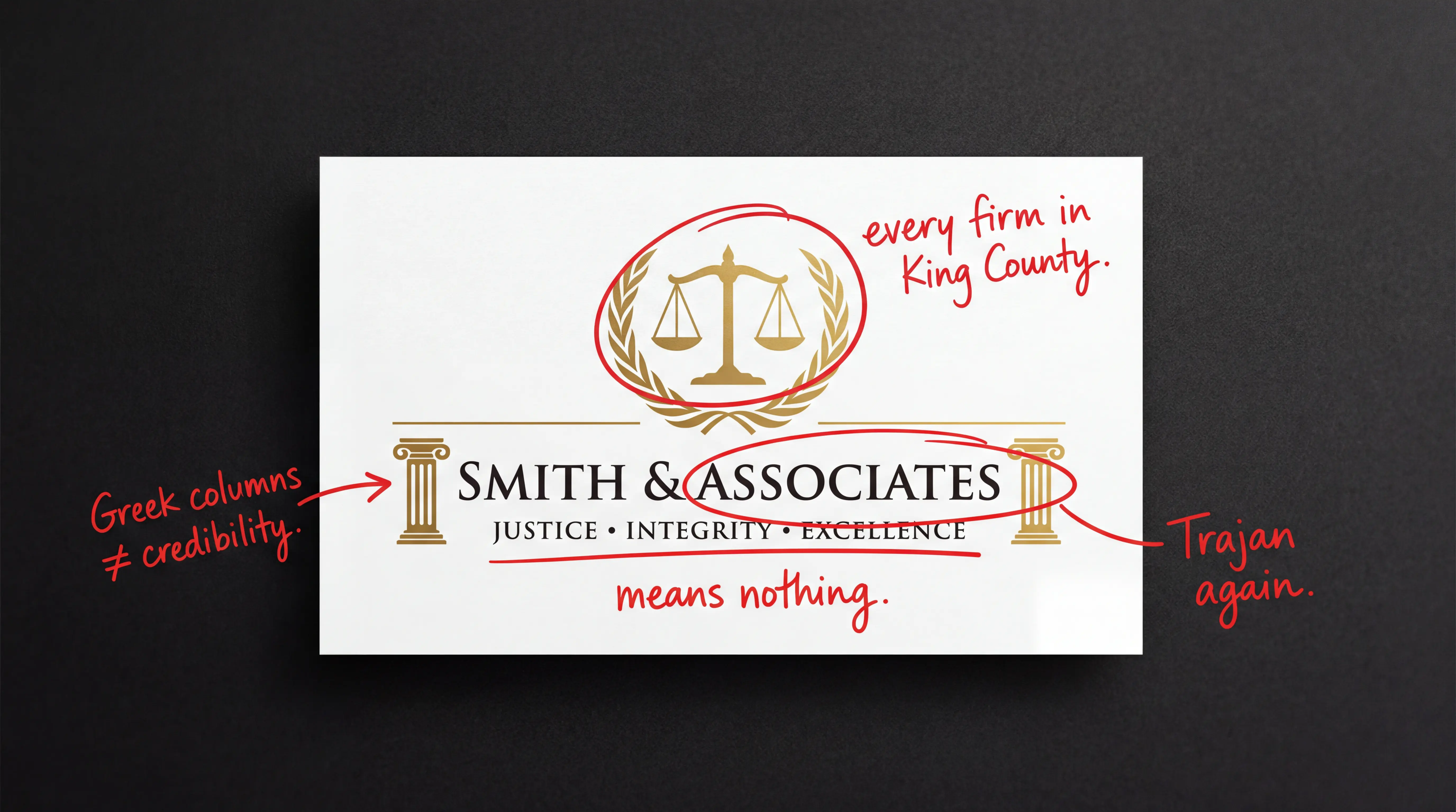 Your logo sucks. Industry cosplay and obvious design traps by Green Lake Digital