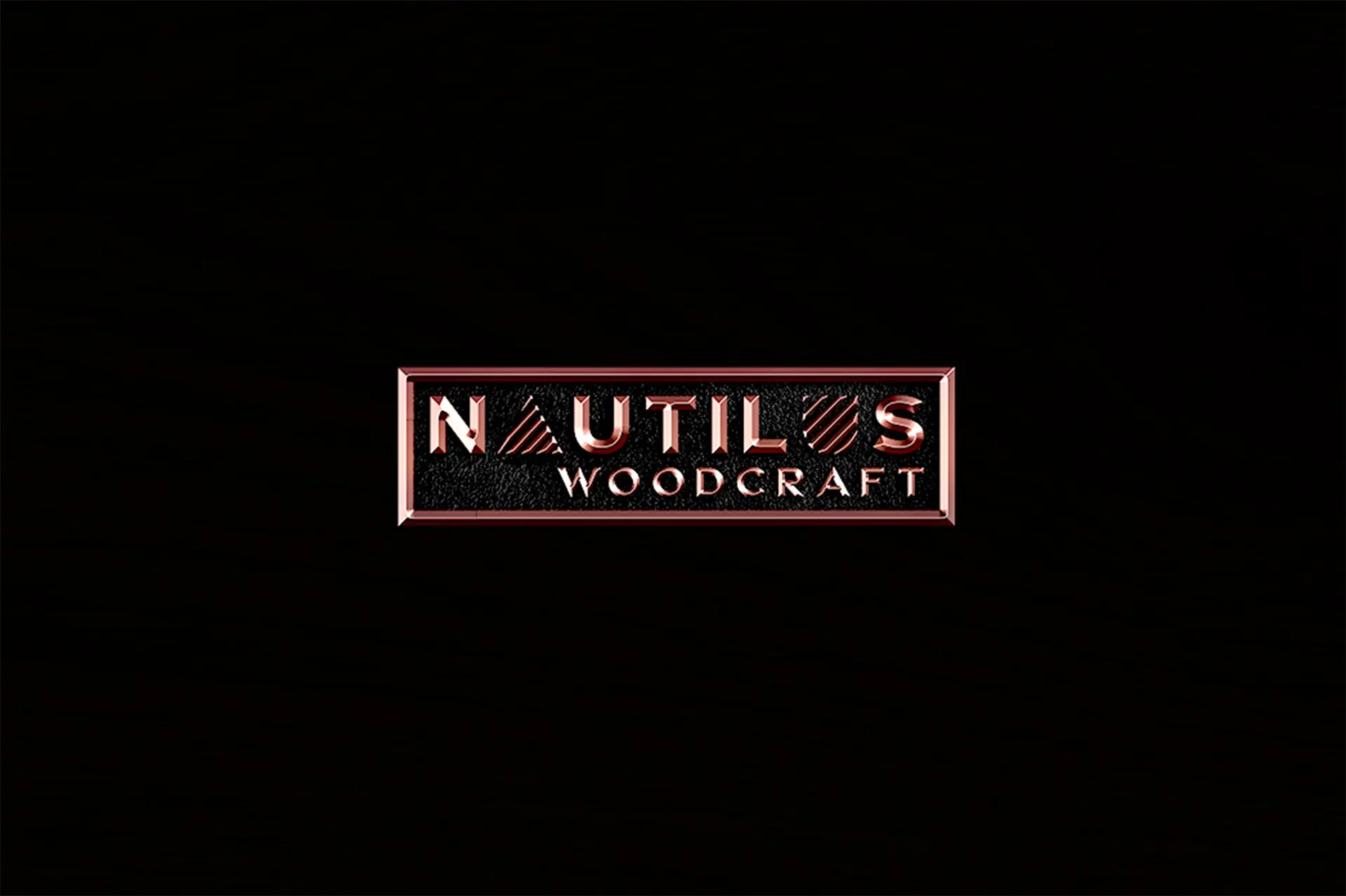 Nautilus Woodcraft. Engraved brand mark by Green Lake Digital
